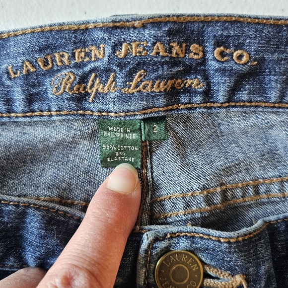 Ralph Lauren Blue Flare Denim Jeans - Picture 2 of 9